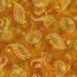 Golden Feathers fabric: Paisley Flowers and Feathers, Orange