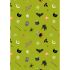 Castle Spooky Fabric: Spooky Halloween on Green Castle Spooky Fabric: Spooky Halloween on Green