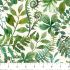 Luscious fabric: Multi Leaves, Cream/Multi