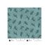 Charmed Fabric, Whiskers, Teal Charmed Fabric, Whiskers, Teal