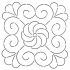 Quilt Stencil 9 3/4" Whirl Square Quilt Stencil 9 3/4" Whirl Square