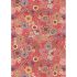 Jardin d'Automne fabric: Large Autumn Floral on Warm Red