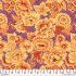 Kaffe Fassett Fabric Floral with Dots, Plum
