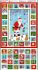 Merry Christmas fabric: Advent Calendar Panel 60cm