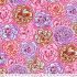 Kaffe Fassett Collective Fabric Picotee Carnations, Pink