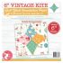 Foundation Piecing Papers: 6 inch Vintage Kite Quilt Block Foundation Piecing Papers: 6 inch Vintage Kite Quilt Block