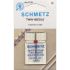 Schmetz Twin Sewing Machine Needles (1.6/70) 1 needle Schmetz Twin Sewing Machine Needles (1.6/70) 1 needle