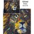 Gilded Fabric: Majestic Lion Panel 37" (94cm) Gilded Fabric: Majestic Lion Panel 37" (94cm)