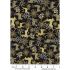 Holiday Metallics fabrics: Gold Metallic Deer & Floral, Black