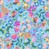 Creative Landscapes fabric: Flowers on Blue