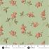 Farmer's Daughter fabric, Cornflower, Garden Green