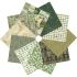 Tim Holtz Eclectic Elements Palette Green Fat Quarter Pack
