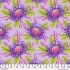 Floral Reef fabric, Friends and Anemones, Ultraviolet