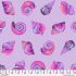 Floral Reef fabric, Lil Shelly, Ultraviolet