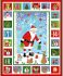 Merry Christmas fabric: Advent Calendar Panel 60cm