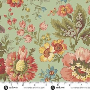 Farmer's Daughter fabric, Milk and Honey, Garden Green |