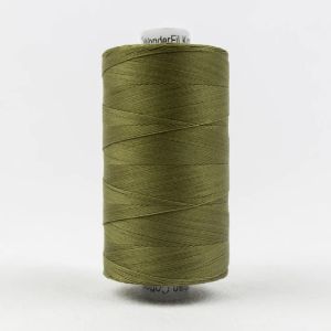 Konfetti Thread: 50wt 3 ply 100% Cotton. 1000m Spool Avocado Green | 