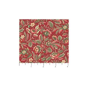 Manoir Antiques Roadshow fabric: Packed Floral, Red Multi | 