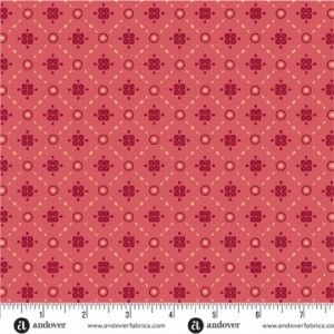 Mystic Meadow fabric, Lattice, Orange | 