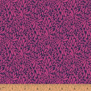 Solstice Fabric: Leafy Fuchsia (per 1/4 metre) | 