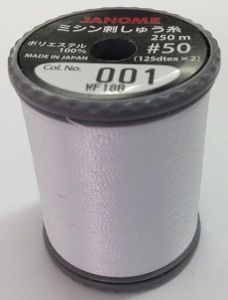 Janome Embroidery Thread White | 