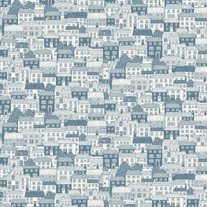 Driftwood fabric, Cottages, Blue | 