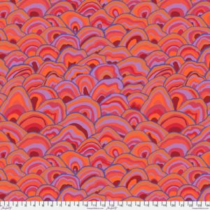 Kaffe Fassett Collective Wobble fabric Red |