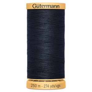Gutermann Natural Cotton 50 Weight Thread 250m 5412 Dark Navy | 