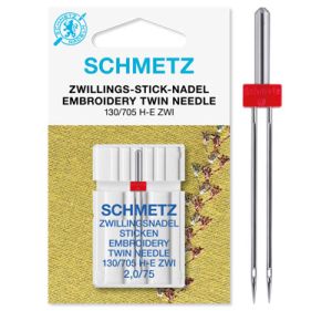 Schmetz Twin Embroidery Sewing Machine Needle (2.0/75) |