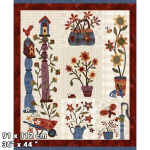 Nature's Way fabric: Flossie's Flowers Panel 90cm | 