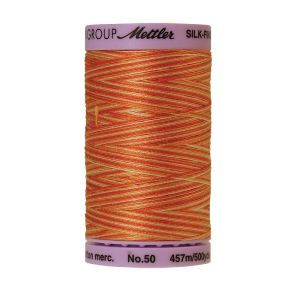 Mettler 50 Variegated Cotton Thread 9834, Rust Ombre | 