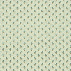 Sienna Fabric: Floral Stripe Teal (per 1/4 metre) | 