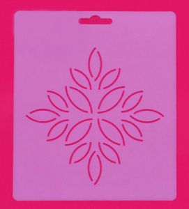 Quilt Stencil  5" Leaf Block | 