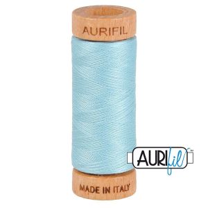 Aurifil 80 Cotton Thread 2805 Light Grey Turquoise | 