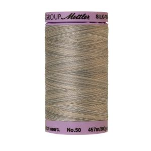 Mettler 50 Variegated Cotton Thread 9860, Dove Grey | 