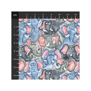 Jungle Buddies fabric: Elephants | 