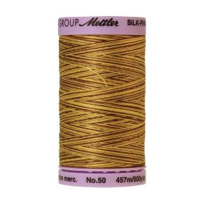 Mettler 50 Variegated Cotton Thread 9828, Choco Banana | 