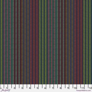 Kaffe Fassett Fabric: Caterpillar Woven Stripe, Twilight | 