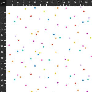 Quilting Coordinates fabric: Seasons Basics, Flowers White | 