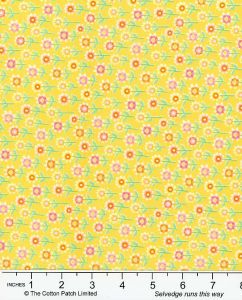 Whimsy Fabric: Daisy Field, Yellow | 