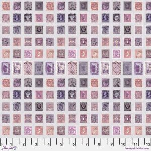Eclectic Elements Palette fabrics, Purple Stamps | 