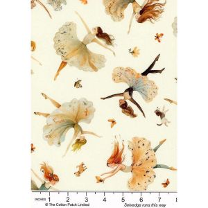 Sugar, Spice, Everything Nice fabric, Dancers, White | 