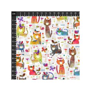 Just for Fun fabric: Catsville, Light | 