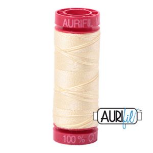 Aurifil 12 Cotton Thread 2110 Light Lemon | 