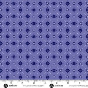 Mystic Meadow fabric, Lattice, Blue | 