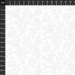 Country Coordinates fabric, Tranquility, White on White | 