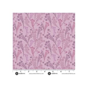 Lush fabric, Sprigs, Berry | 