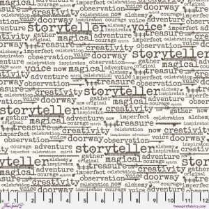 Stamped fabric: Wordster | 