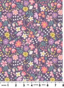 Spring Treats Fabric: Spring Floral, Dark Violet | 