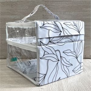 Scubl Storage Box Black and White Leaf |